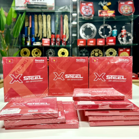Bộ nhông sên dĩa X1R cho Winner (122L, Vàng)