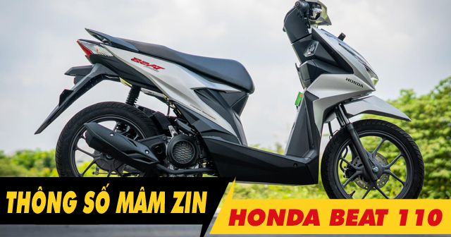 Thông số mâm zin Honda Beat 110 là bao nhiêu? 