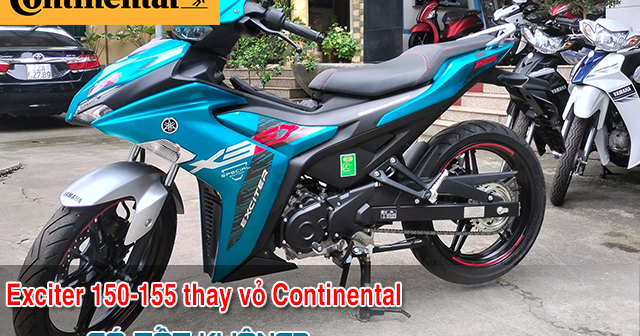 Vỏ Continental cho Exciter 150-155 bám đường tốt không? Giá bao nhiêu?