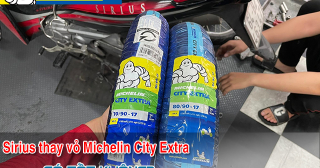 Yamaha Sirius thay vỏ Michelin City Extra có bám đường tốt không? 