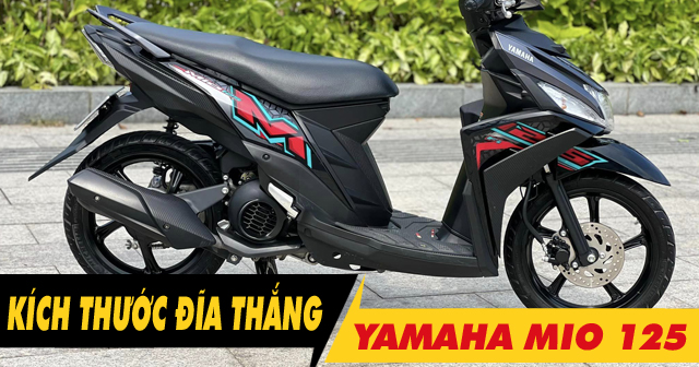 Kích thước đĩa thắng trước xe Mio M3 125 bao nhiêu? Thay loại nào phù hợp?