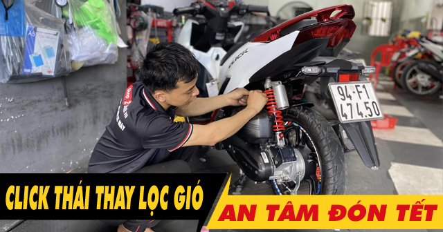 Dịp cuối năm nên thay lọc gió xe Click Thái để hành trình Tết suôn sẻ