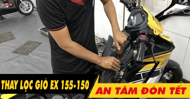 Dịp cuối năm nên thay lọc gió xe Exciter 155-150 để hành trình Tết suôn sẻ