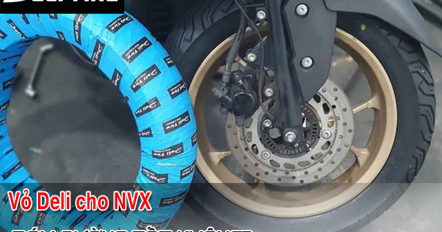 Xe NVX thay vỏ Deli Urban Grip bám đường có tốt không? 