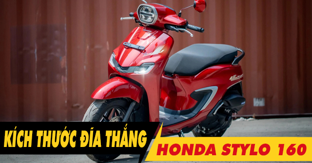 Kích thước đĩa thắng trước Stylo 160 bao nhiêu? Thay loại nào phù hợp?