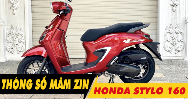 Thông số mâm zin Honda Stylo 160 là bao nhiêu? 
