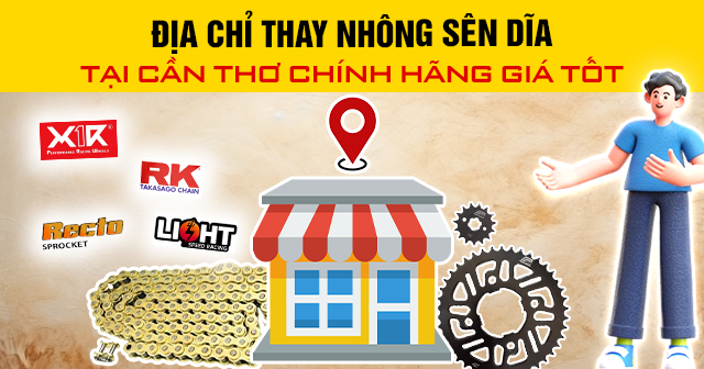 Địa chỉ thay nhông sên dĩa tại Cần Thơ chính hãng giá tốt
