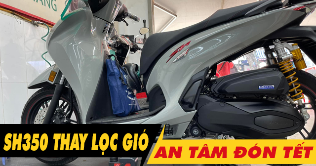 Dịp cuối năm nên thay lọc gió xe SH350i để hành trình Tết suôn sẻ