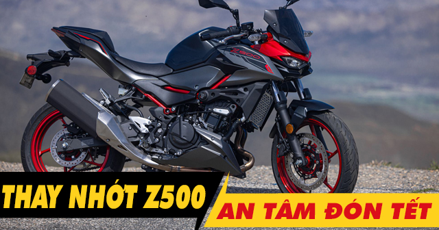Chọn dầu nhớt tốt cho Kawasaki Z500 thay dịp cuối năm an tâm đón tết 2026