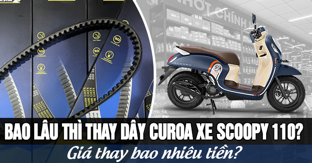 Bao lâu thì thay dây curoa xe Scoopy 110? Giá thay bao nhiêu tiền?