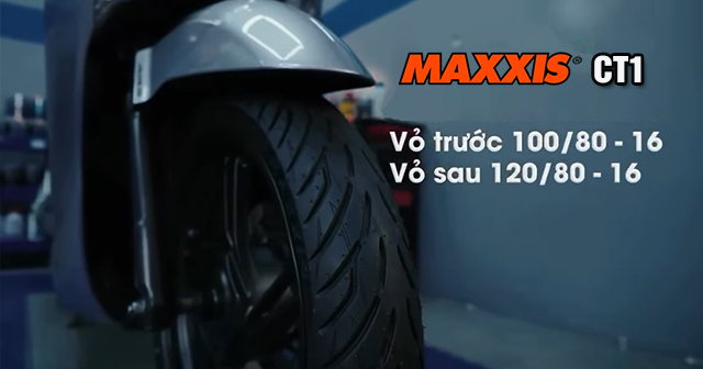 Xe Honda SH 160i-125i thay vỏ Maxxis CT1 bám đường tốt không? 