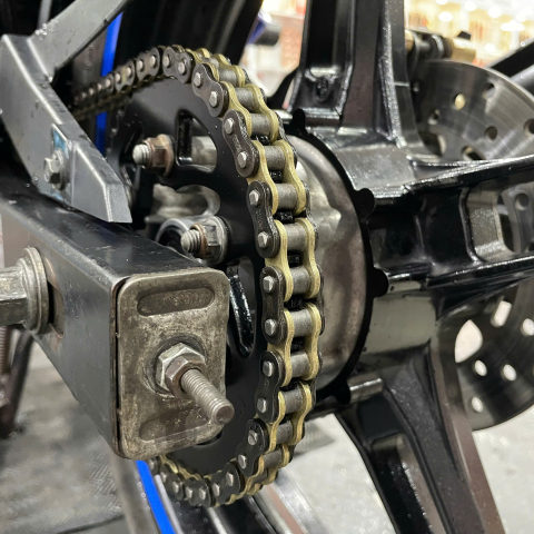 Bộ nhông sên dĩa Pro-Bike tán đúc vàng đen cho Exciter 150 (42T) 428HS