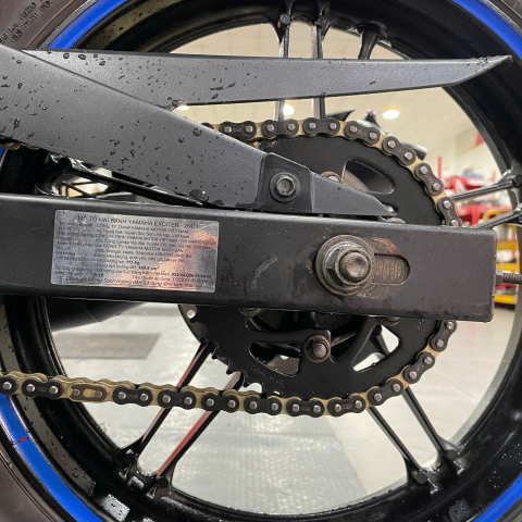 Bộ nhông sên dĩa Pro-Bike tán đúc vàng đen cho Exciter 150 (42T) 428HS