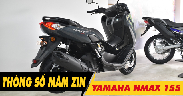 Thông số mâm zin Yamaha Nmax 155 là bao nhiêu inch?