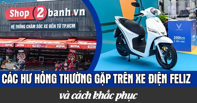 Các hư hỏng thường gặp trên xe điện Feliz và cách khắc phục