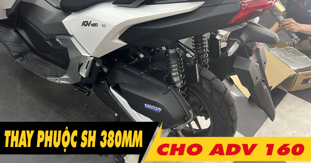 Phuộc SH 380mm có gắn lên ADV 160 được không?