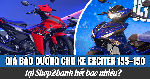 Giá bảo dưỡng cho xe Exciter 155-150 tại 32Wing32 hết bao nhiêu?
