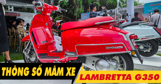 Thông số mâm xe Lambretta G350 là bao nhiêu inch?