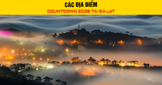 Các địa điểm Countdown 2026 tại Đà Lạt