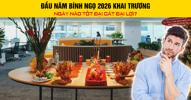 Đầu năm Bính Ngọ 2026 khai trương ngày nào tốt đại cát đại lợi?