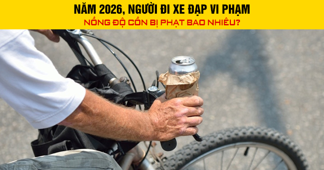 Năm 2026, Người đi xe đạp vi phạm nồng độ cồn bị phạt bao nhiêu?