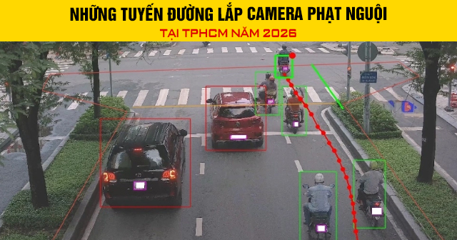 Những tuyến đường lắp camera phạt nguội tại TPHCM năm 2026