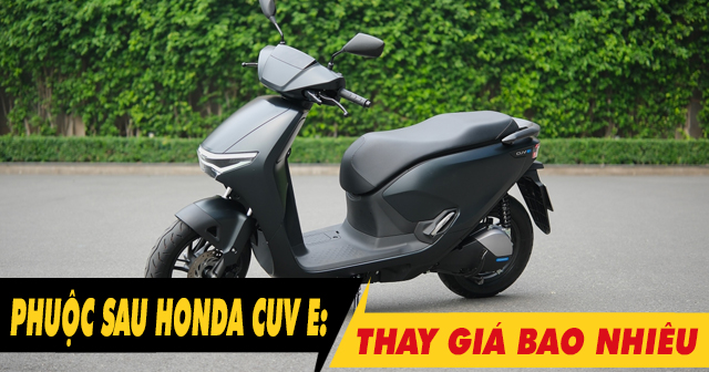 Thay nhún giảm xóc sau xe điện Honda CUV e: giá bao nhiêu?