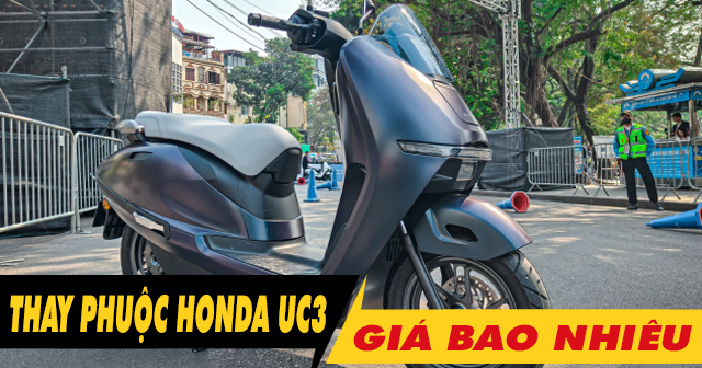 Thay nhún giảm xóc sau xe điện Honda UC3 giá bao nhiêu?