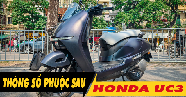 Thông số phuộc sau xe điện Honda UC3 cao bao nhiêu?