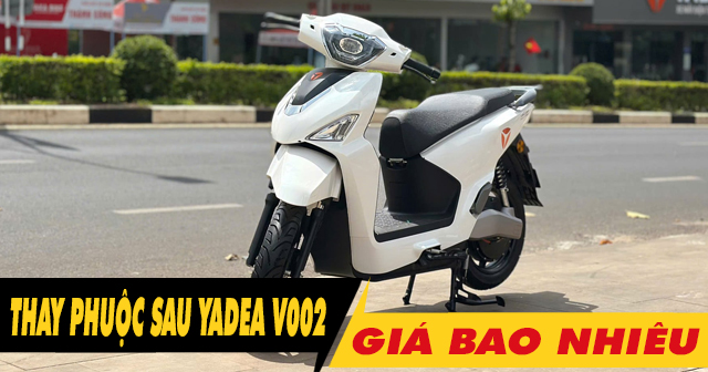 Thay nhún giảm xóc sau xe điện Yadea V002 giá bao nhiêu?
