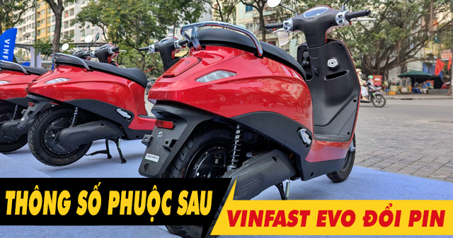 Thông số phuộc sau xe Evo đổi pin cao bao nhiêu cm?