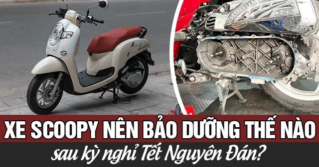 Xe Scoopy nên bảo dưỡng thế nào sau kỳ nghỉ Tết Nguyên Đán?