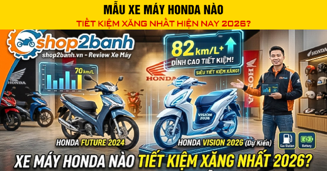 Mẫu xe máy Honda nào tiết kiệm xăng hiện nay 2026?