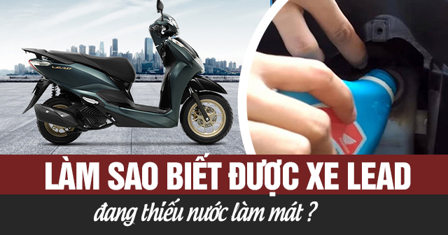 Làm sao biết được xe Lead đang thiếu nước làm mát?