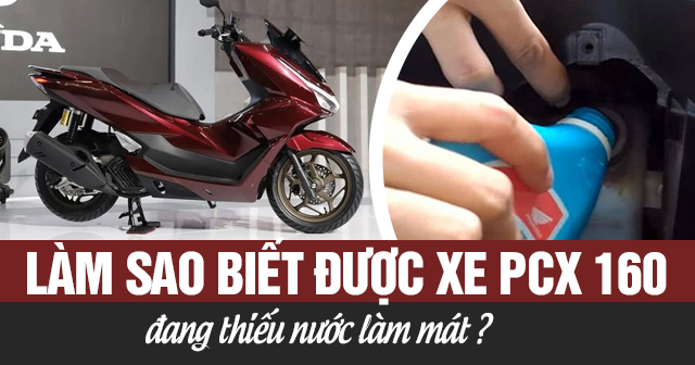 Làm sao biết được xe PCX 160 đang thiếu nước làm mát?