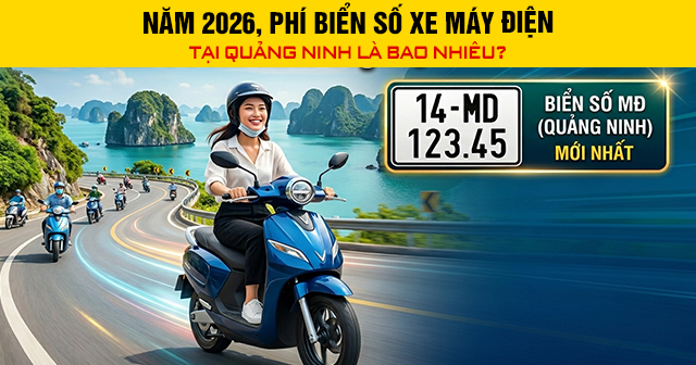 Năm 2026, Phí biển số xe máy điện tại Quảng Ninh là bao nhiêu?