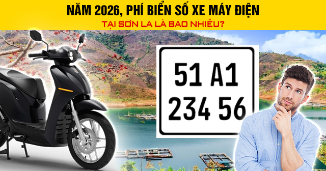 Năm 2026, Phí biển số xe máy điện tại Sơn La là bao nhiêu?