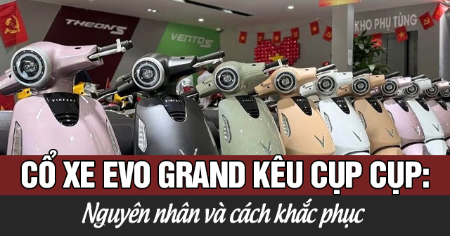 Cổ xe Evo Grand kêu cụp cụp: Nguyên nhân và cách khắc phục