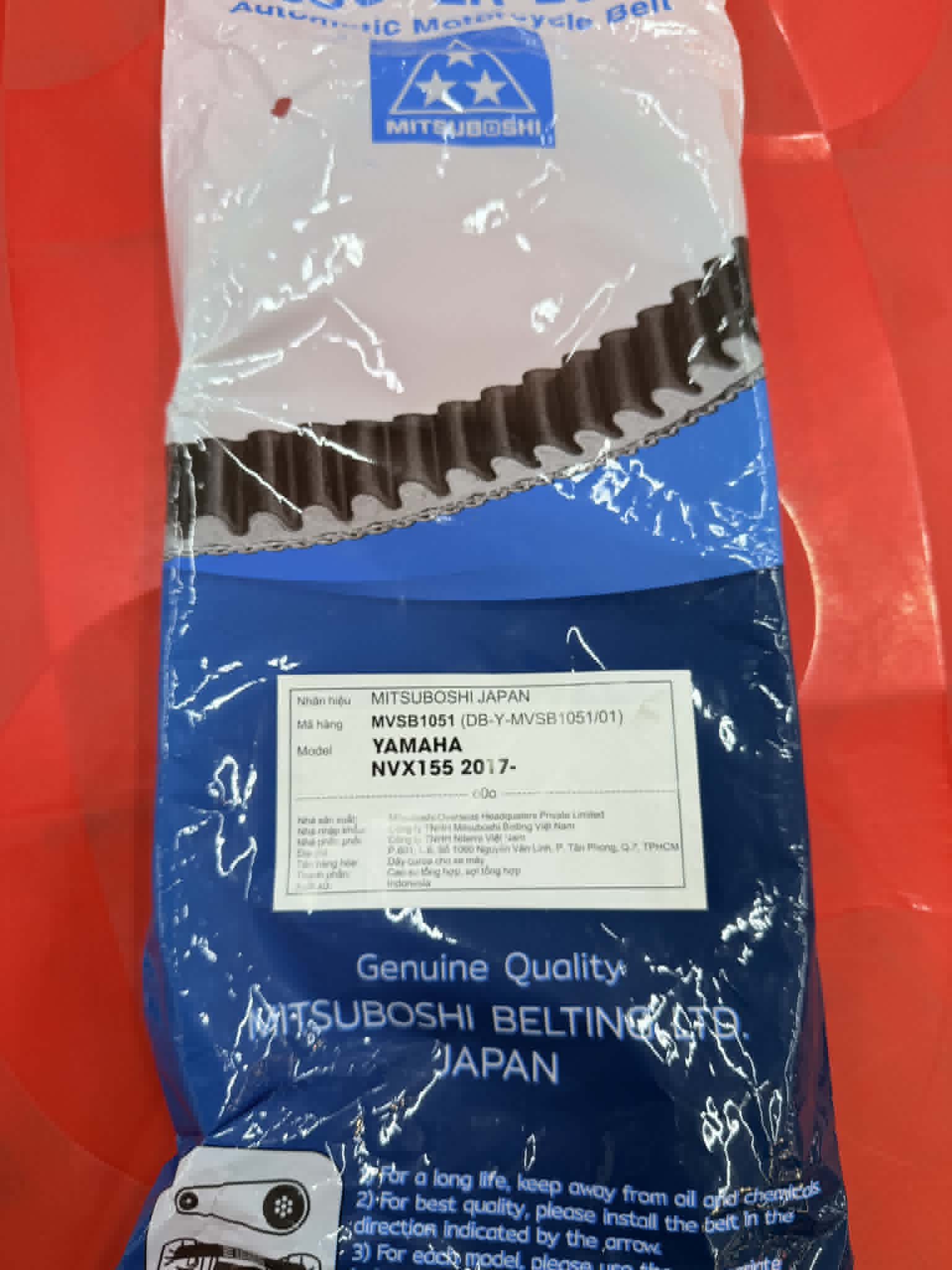 Dây curoa Mitsuboshi cho Yamaha NVX 155 (MVSB1051)
