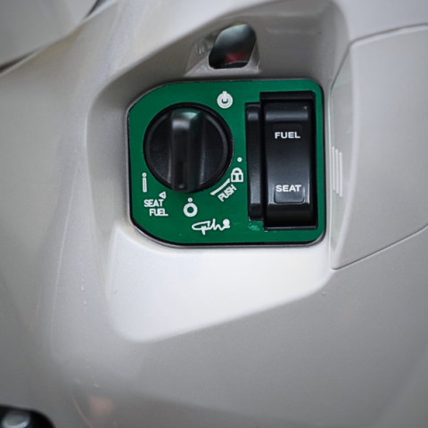 Miếng dán ổ khoá smartkey GH Racing nhôm CNC