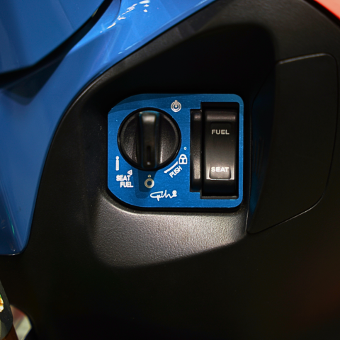 Miếng dán ổ khoá smartkey GH Racing nhôm CNC