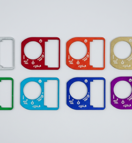Miếng dán ổ khoá smartkey GH Racing nhôm CNC