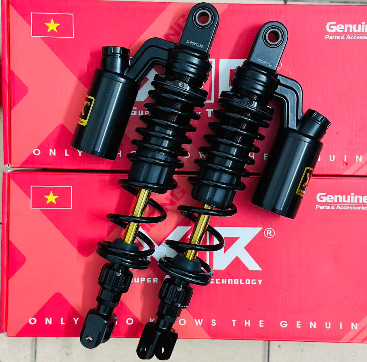 Phuộc X1R X Pro bình dầu ty vàng cho Datbike chính hãng