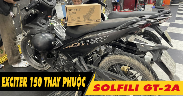 Xe Exciter 150 thay phuộc Solfili GT-2A có phù hợp không?