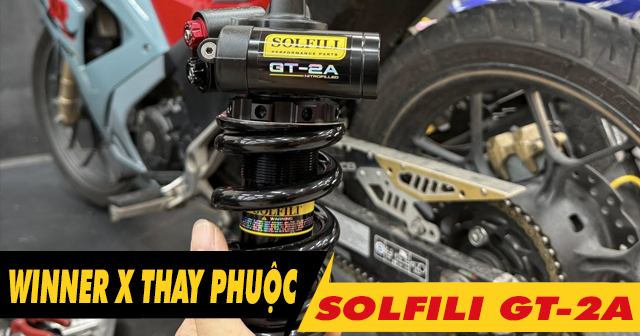 Xe Winner X thay phuộc Solfili GT-2A có phù hợp không?