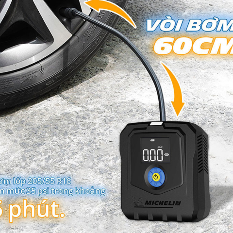 Máy bơm lốp Michelin M2567 không dây chính hãng